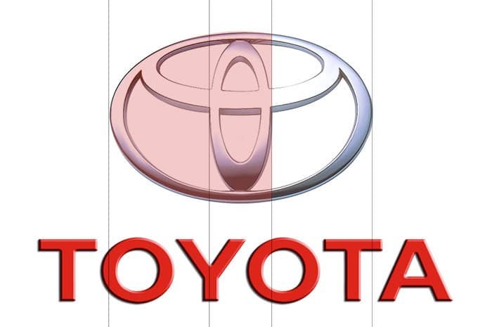 Golden ratio: Toyota Logo