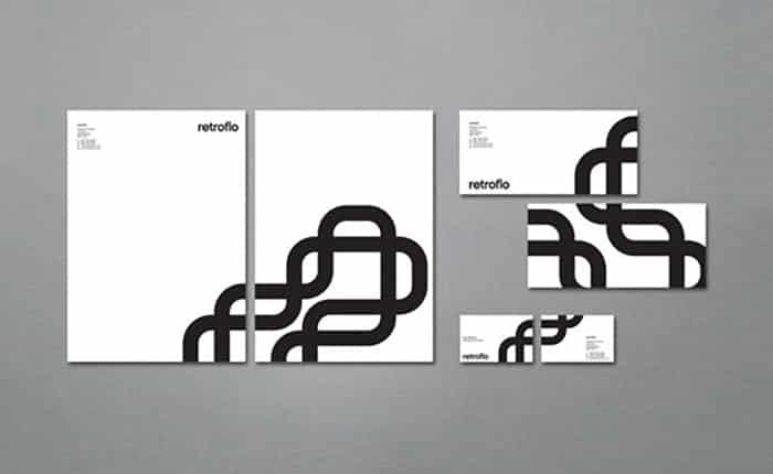 retroflow - creative letterhead design