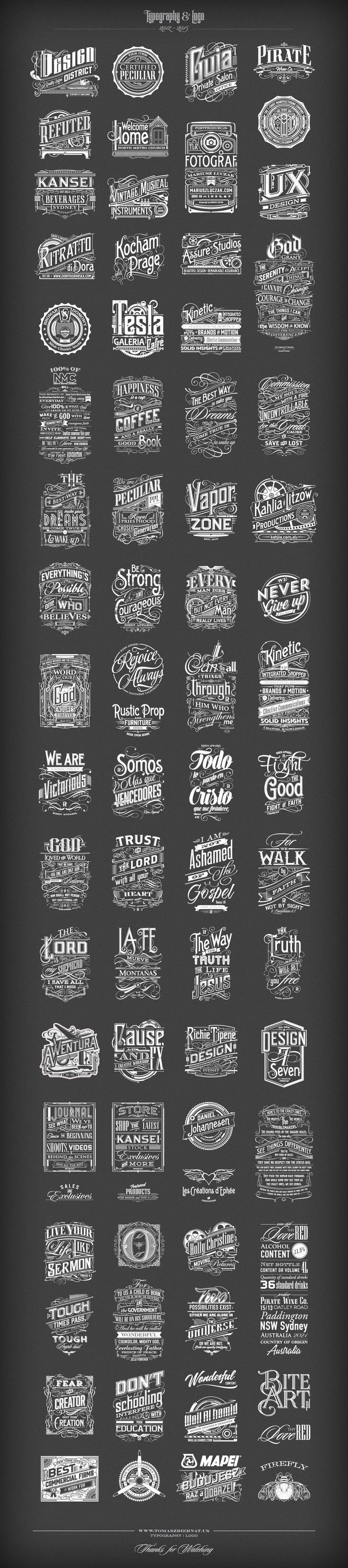 typography and logos - type inspiration