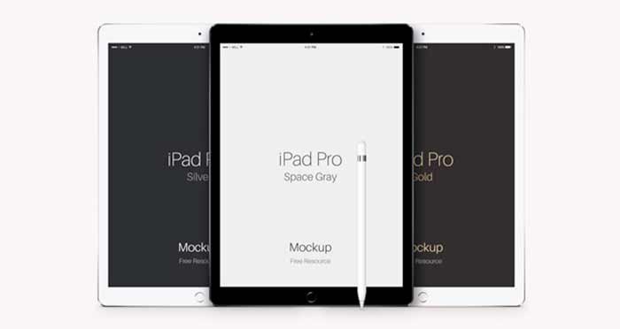 iPad Pro vector mockup