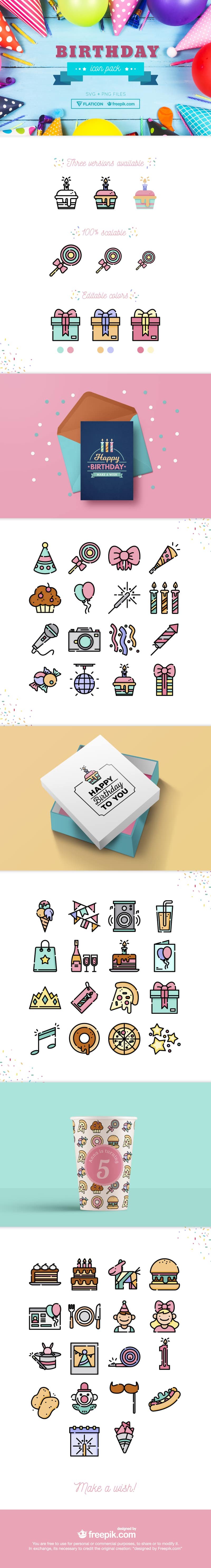 Download Download A Free Collection Of Birthday Icons In Png Svg Format